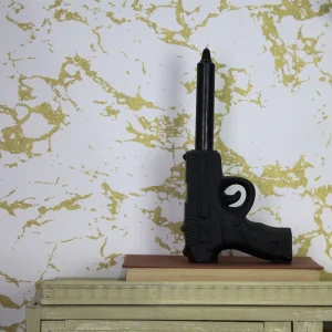 Zwarte Pistool Kandelaar