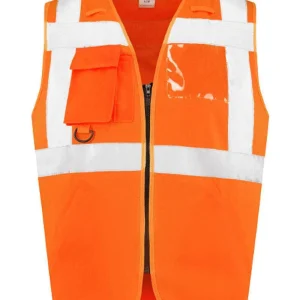RWS Veiligheidshesje met rits oranje
