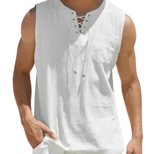 Heren tanktop - Katoen - Klassieke pasvorm - Zomerse stijl