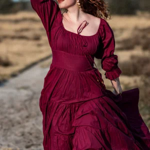 Vaiana Zomerjurk Burgundy