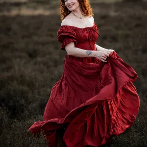 Vaiana Zomerjurk Warm Rood