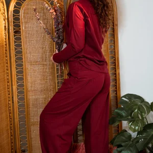 Flow Pant Marroon rood