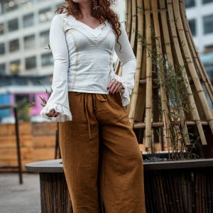 Palazzo broek Warm Bruin