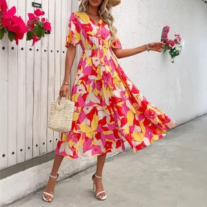 A-lijn met gerimpelde mouwen | Jurken voor Vrouwen | Sara